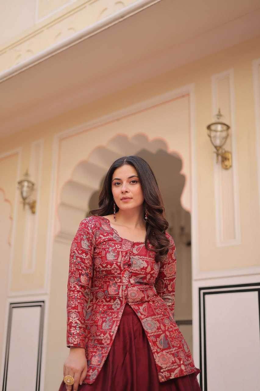 Simmer Lehenga With Blouse - MYLUXURY LANE ENTERPRISE